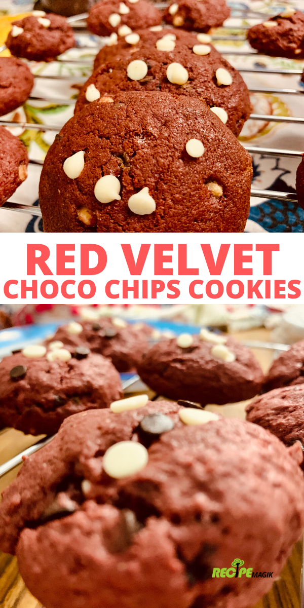 Red Velvet Choco Chip Cookies Recipe