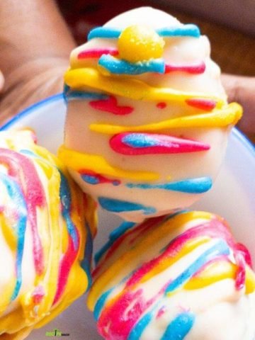 Easter Egg Peanut Butter Cookie Dough Truffles