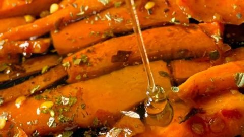 Honey Sriracha Glazed Carrots