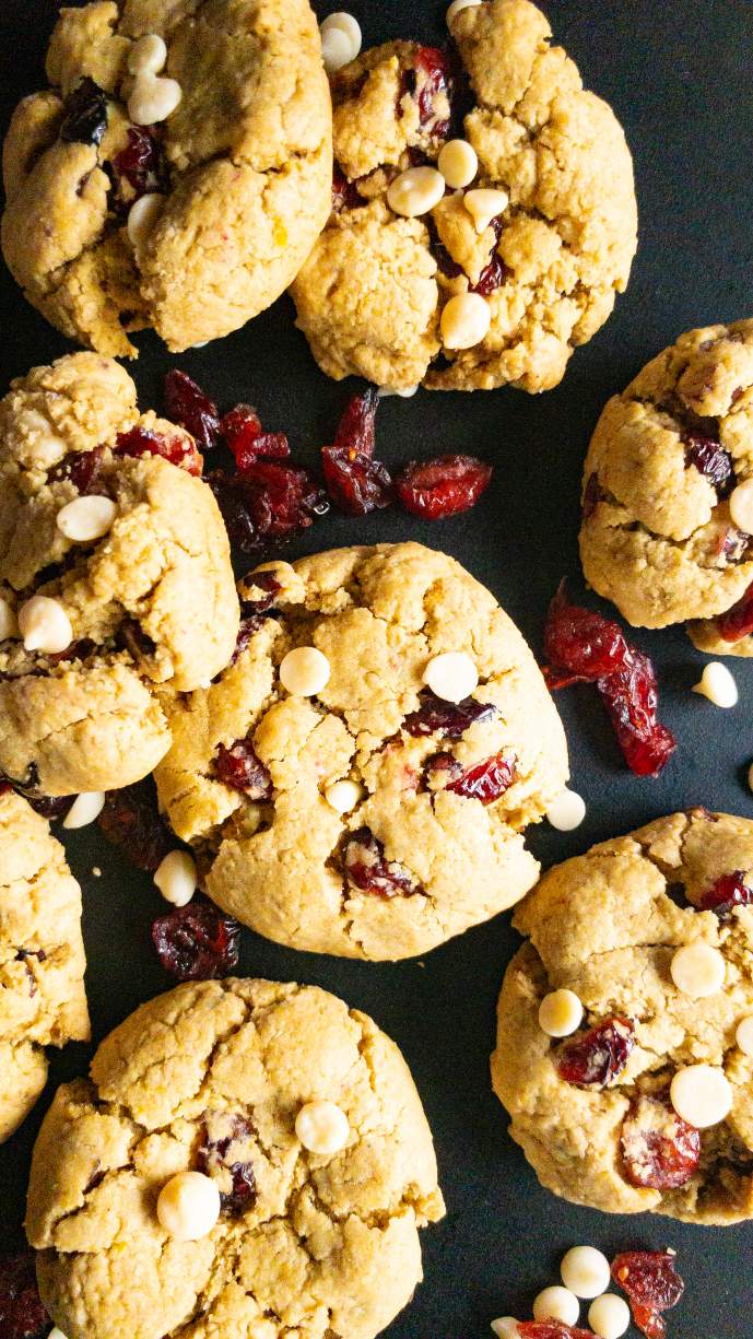 Oatmeal Cranberry White Chocolate Chip Cookies