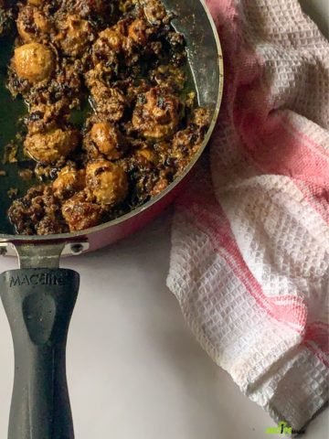 pan seared garlic butter mushroom