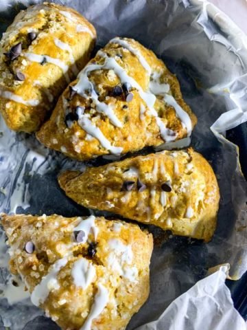Banana Chocolate Chips scones