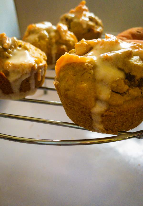 Carrot Cake Muffins with Cream Cheese Frosting
