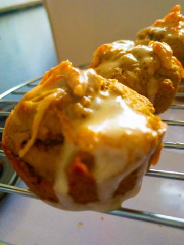 Carrot Cake Muffins with Cream Cheese Frosting