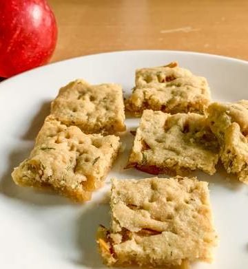 Apple Fennel Shortbread Cookies