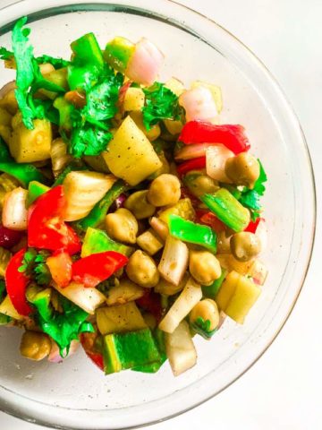 Healthy Chickpea Salad with Honey & Fish Sauce Dressing