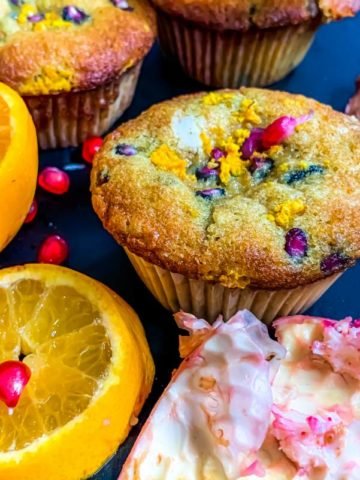 Orange Pomegranate Muffins