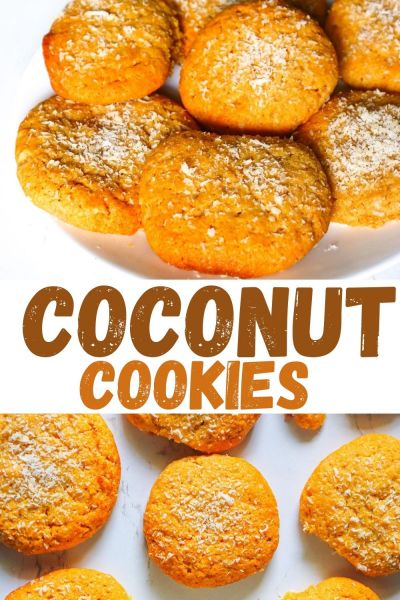 Crunchy Eggless Coconut Cookies