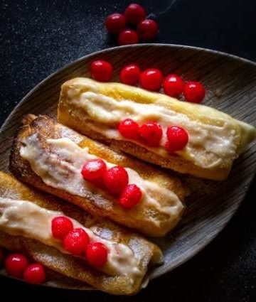 Cherry Lemon Cheesecake Chimichangas