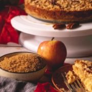 Caramel Pecan Apple Crumble Cheesecake