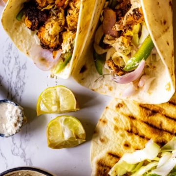 Grilled Chipotle Chicken Pepper Tacos