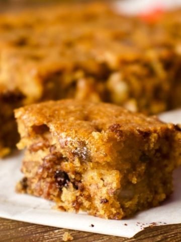 Maple Glazed Pumpkin Blondies
