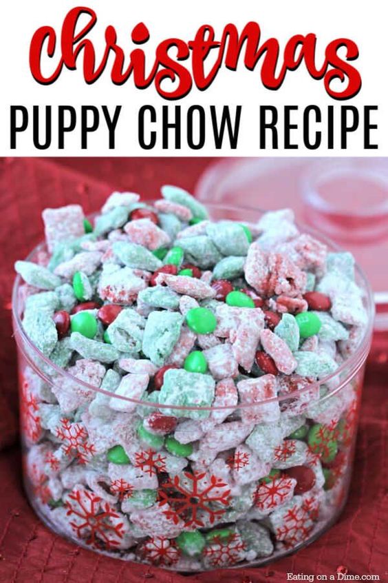 puppy chow covered in sugar