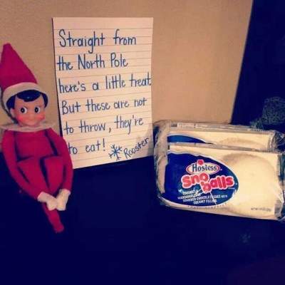 Elf has got Sno Balls from the North Pole A blog for the love of Pinterest