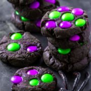 Spooky Halloween M&M Cookies