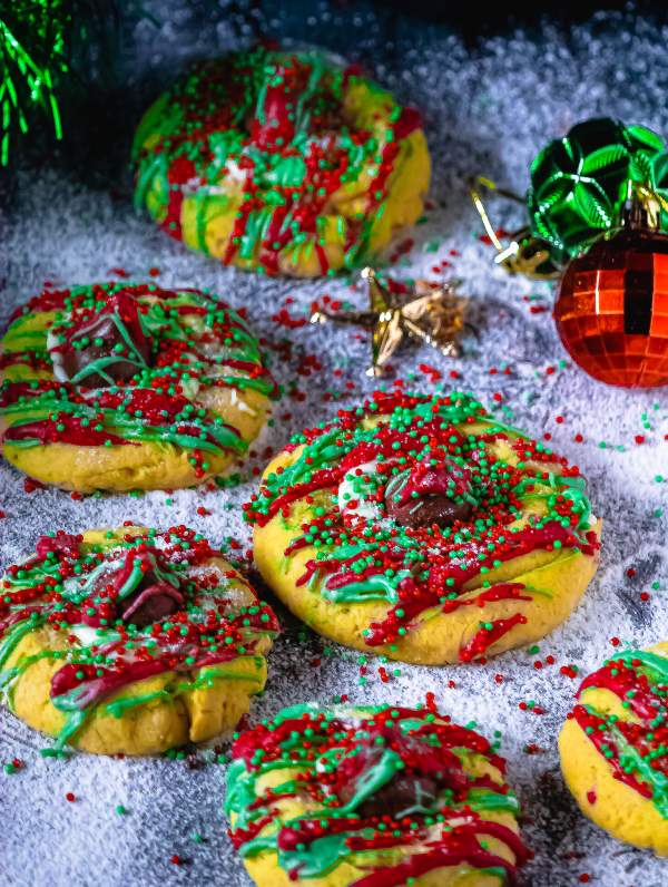 Buttery Santa Kiss Cookies for Christmas 