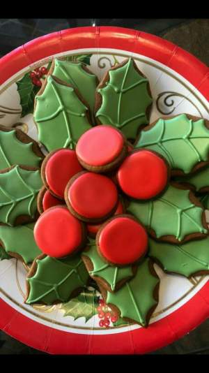 gingerbread christmas cookies with royal icing