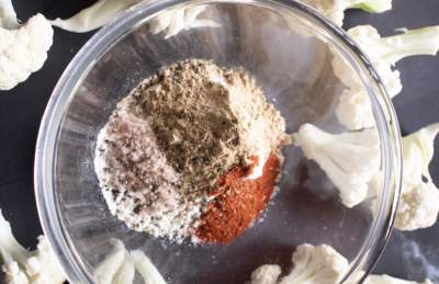 mix dry ingredients in a bowl
