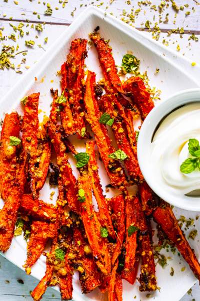 Crispy Carrot Fries with Mayo
