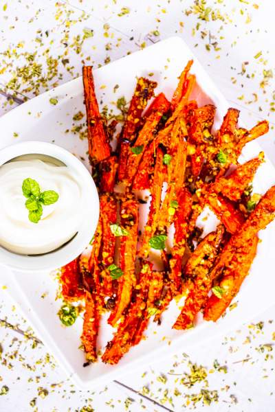 Crispy Carrot Fries with Mayonnaise