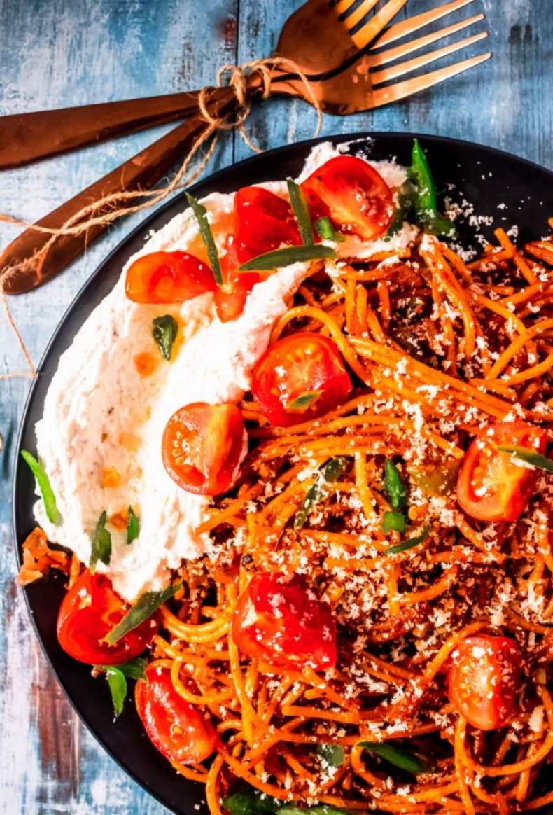 One Pot Spaghetti Recipe (NO MEAT)