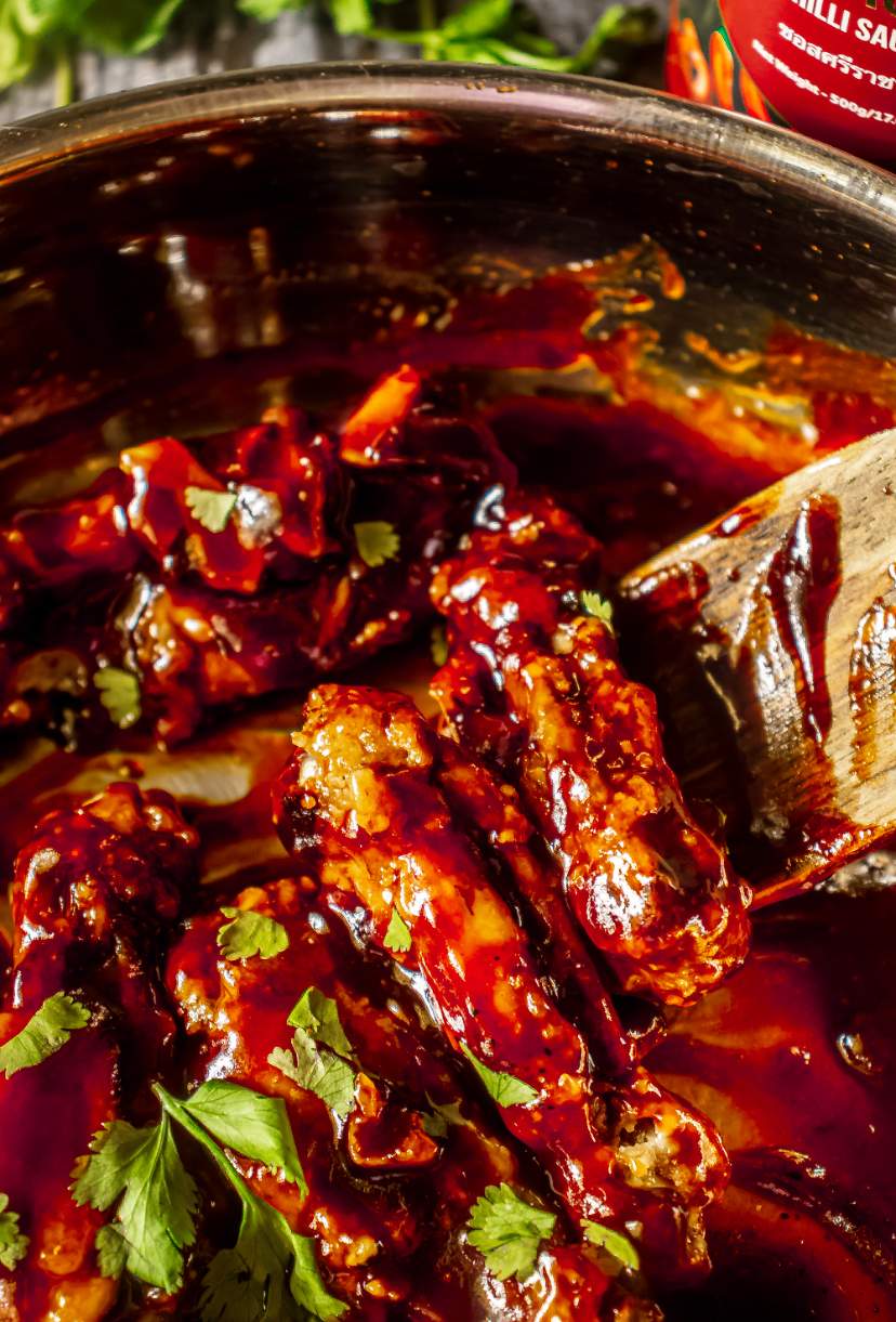 Crispy Sriracha Wings (BAKED) Recipe