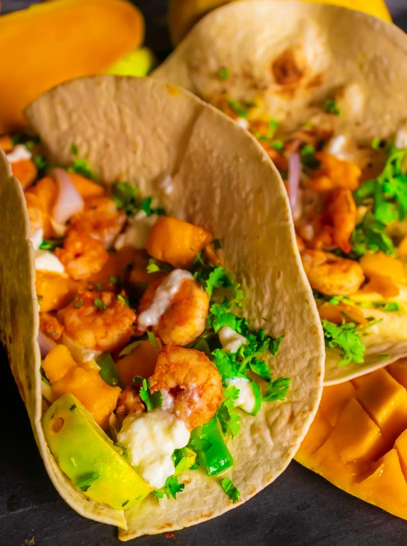 Shrimp Tacos with Mango Salsa