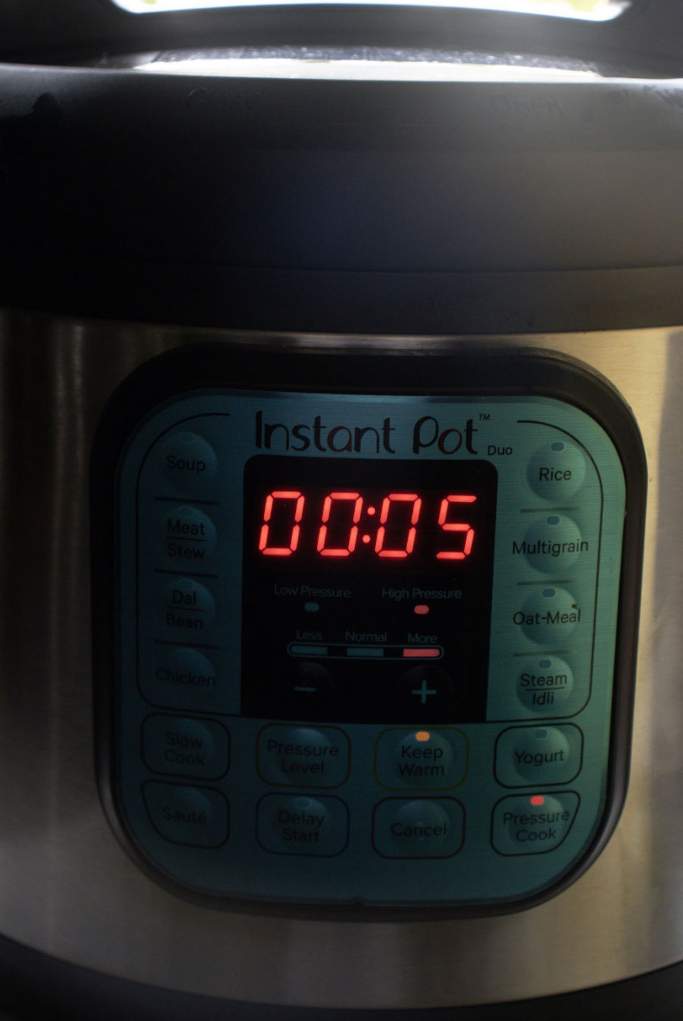 cooking baked ziti in instant pot for 5 minutes