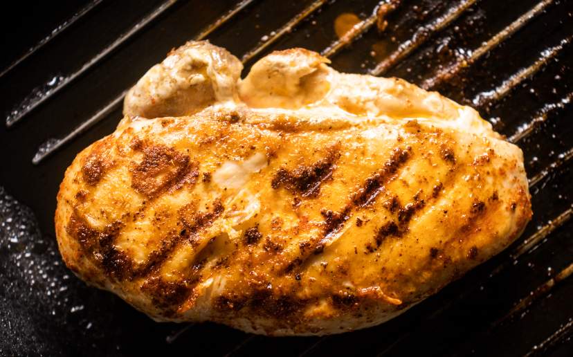 grilling chicken for Grilled Buffalo Chicken Wraps