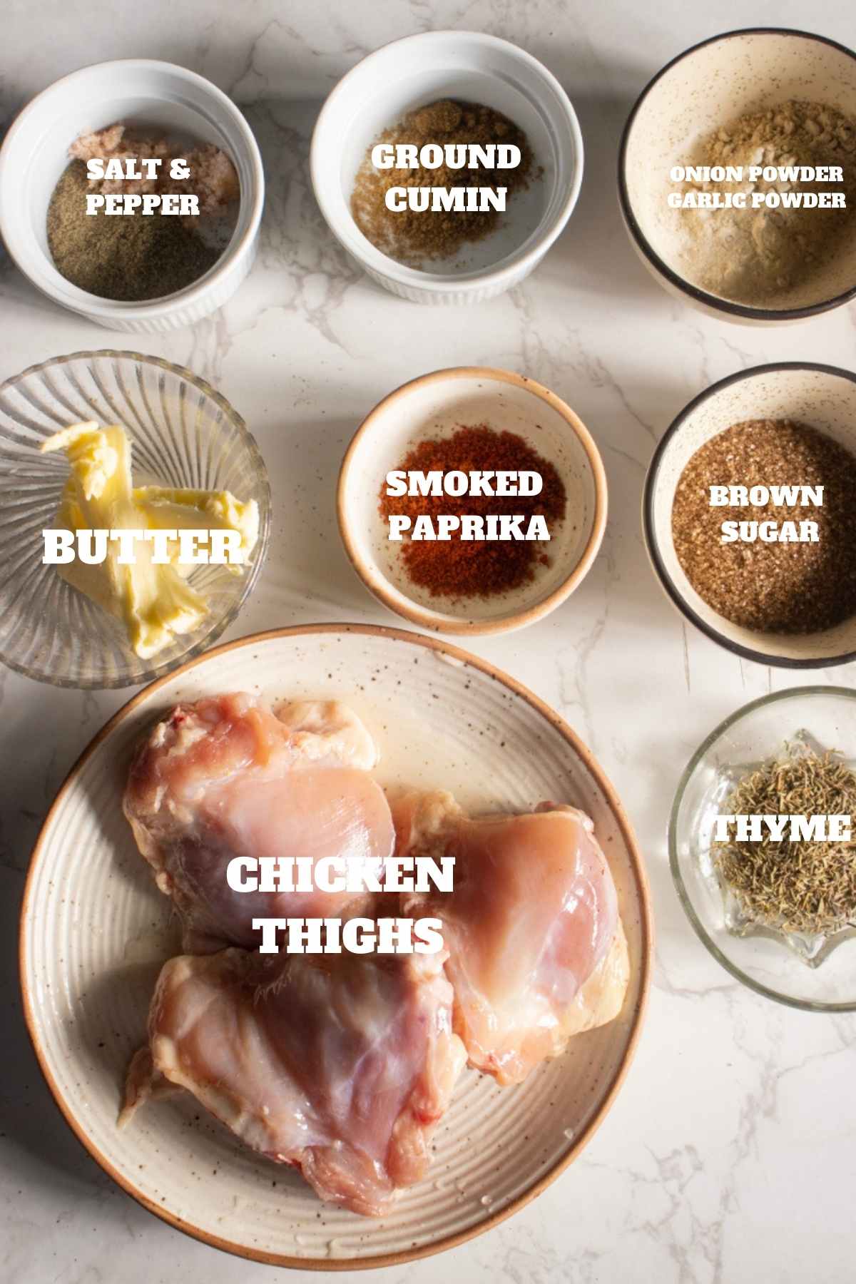 ingredients for blackened chicken thighs 