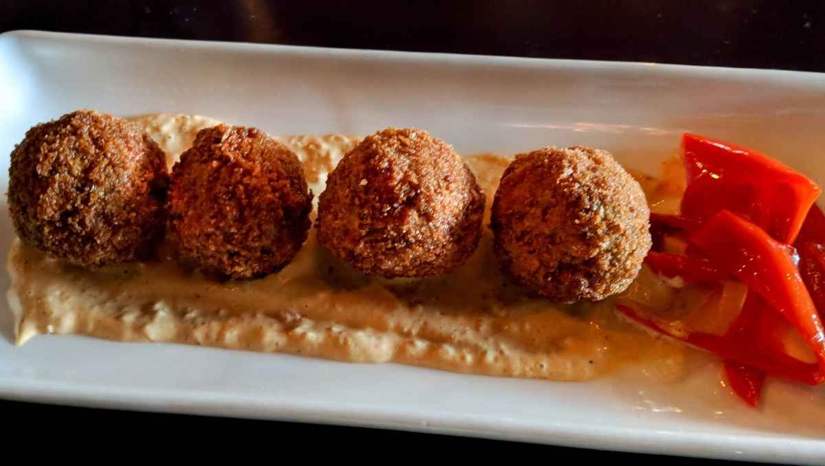 boudin balls on a plate