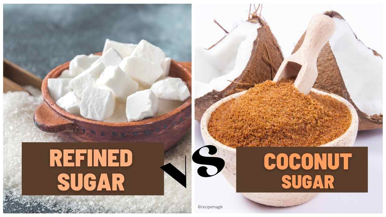 coconut sugar and refined sugar comparison