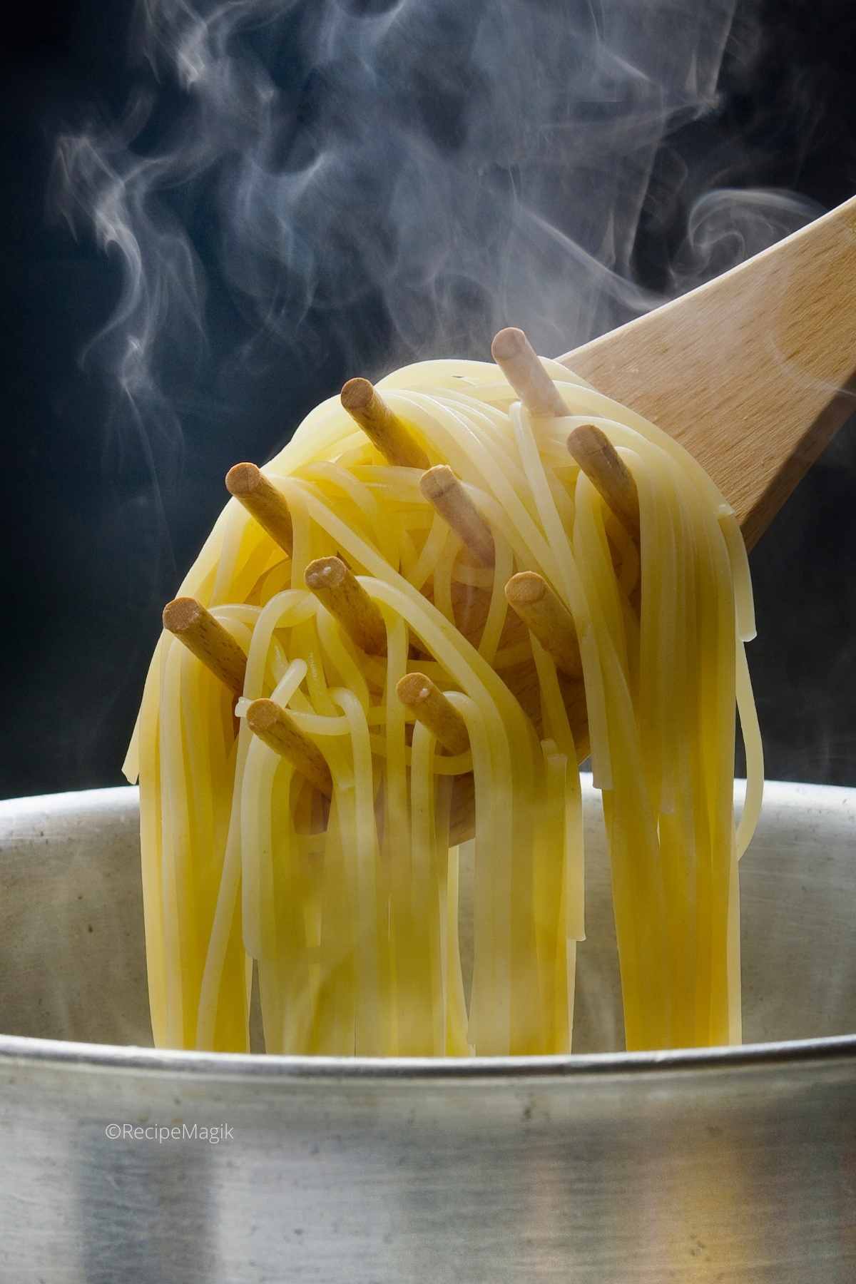 cooking pasta until al dente