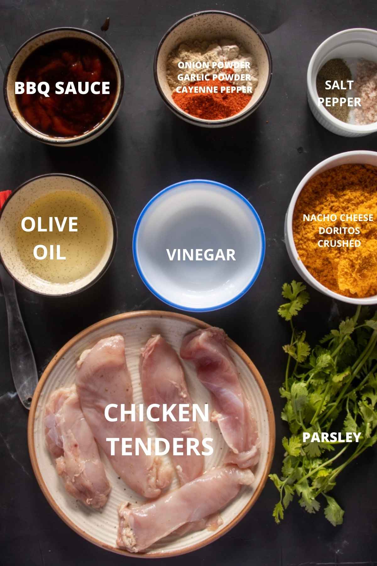 Air Fryer Chicken Tenders ingredients 