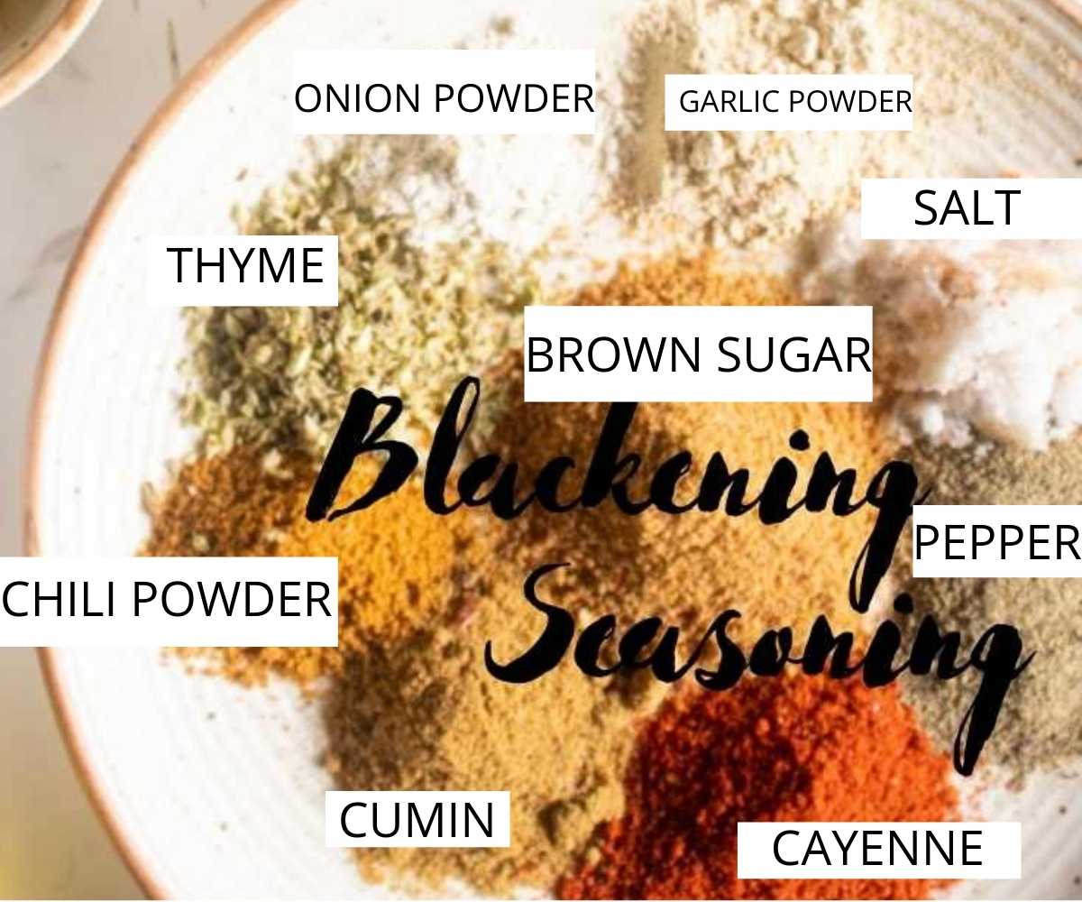 Ingredients needed for blackened seasoning