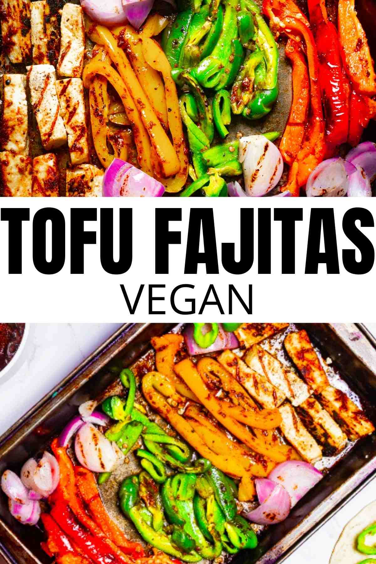 Tofu Fajitas collage image