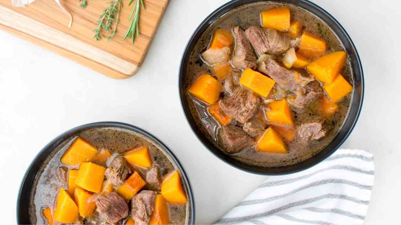 butternut squash and beef stew