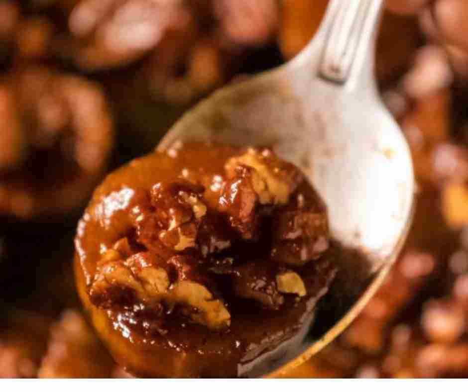 Candied Sweet Potatoes with Pecan Topping 
