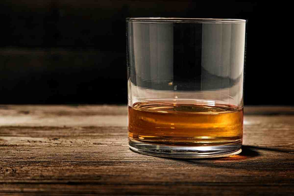bourbon in a glass