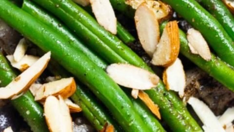 green beans almondine