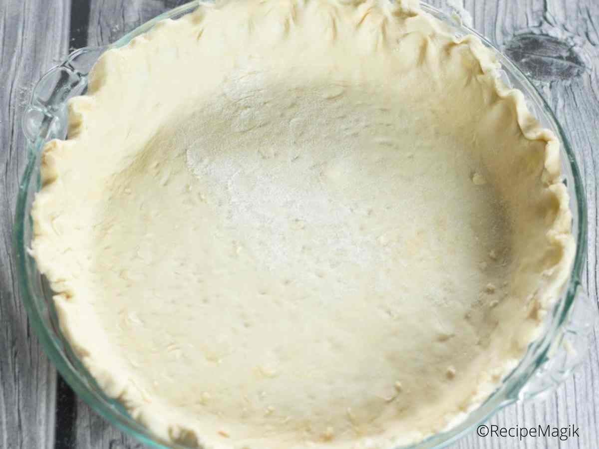 pie crust after being chilled for 20 minutes