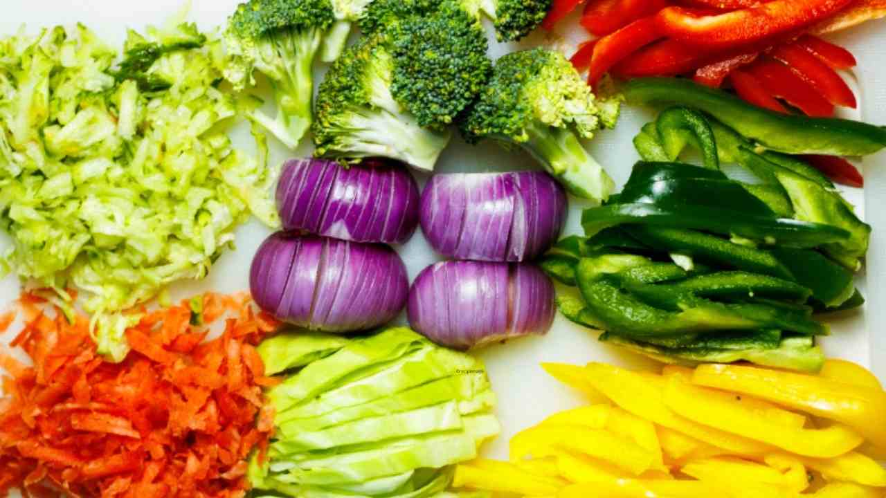 Vegetable Pad Thai ingredients