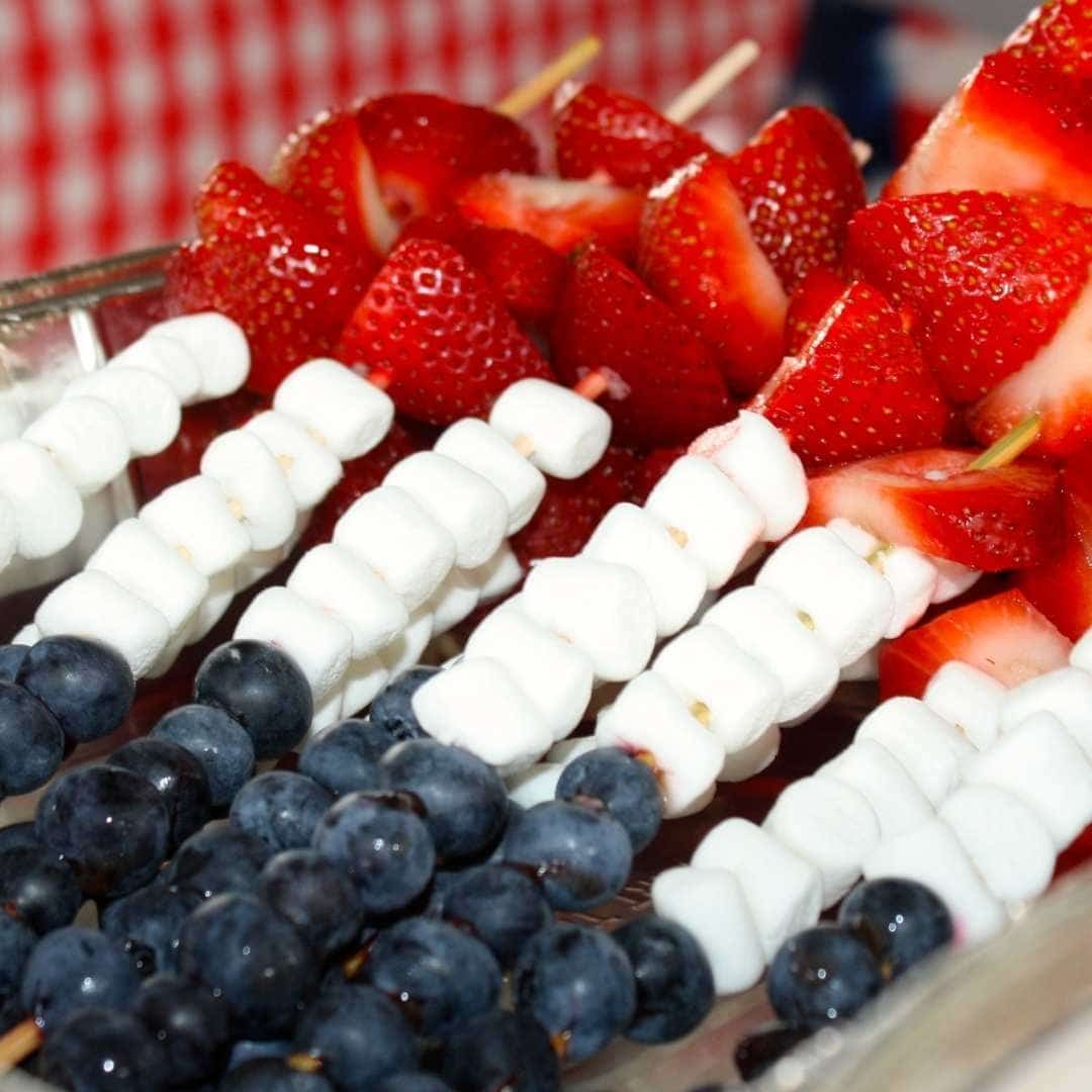 July 4th fruit kabobs