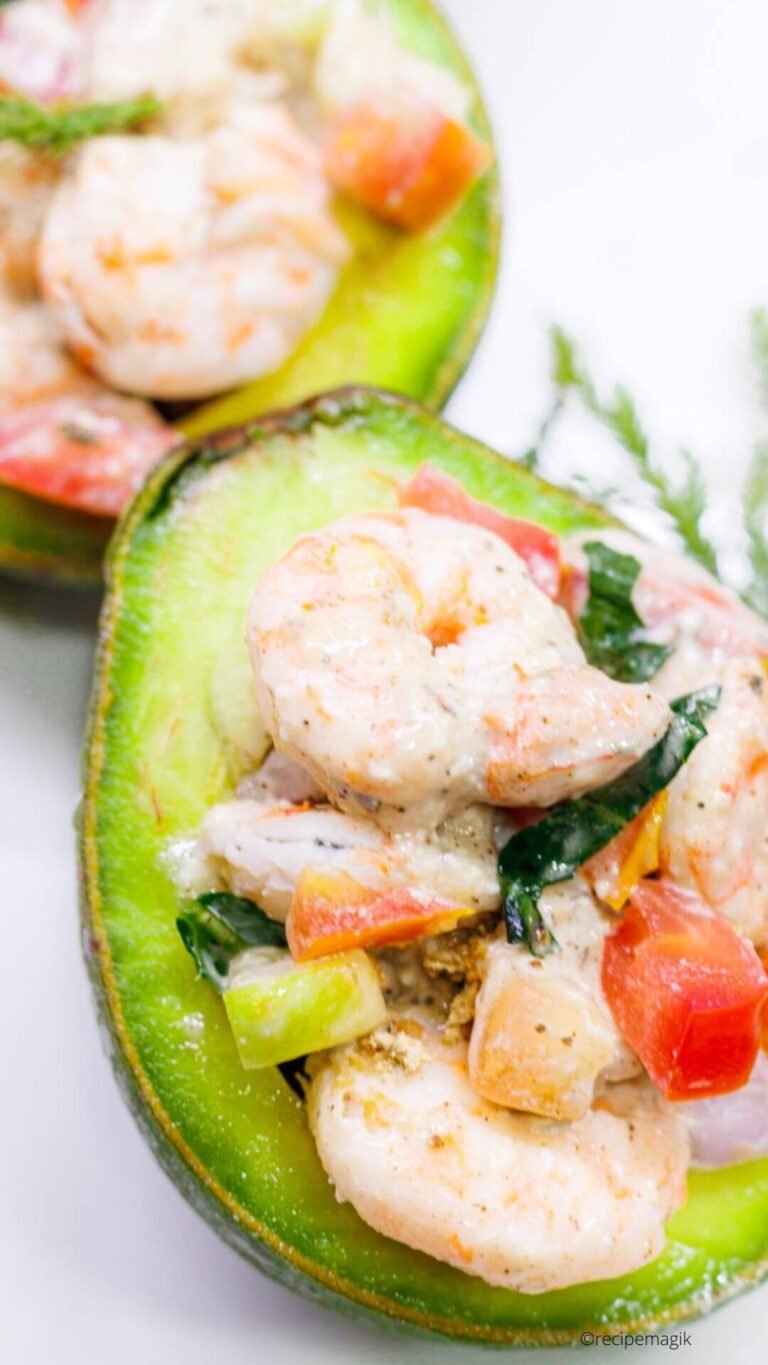 Creamy Shrimp Stuffed Avocado RecipeMagik