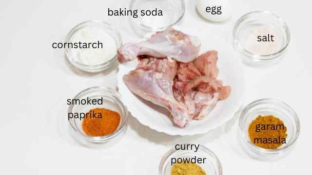 curry fried chicken ingredients