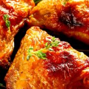 oven baked chicken thighs with apricot preserve