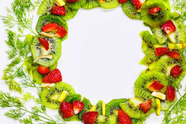 christmas wreath fruit platter