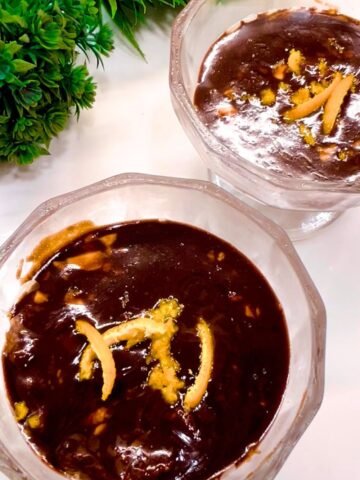 chocolate orange mousse