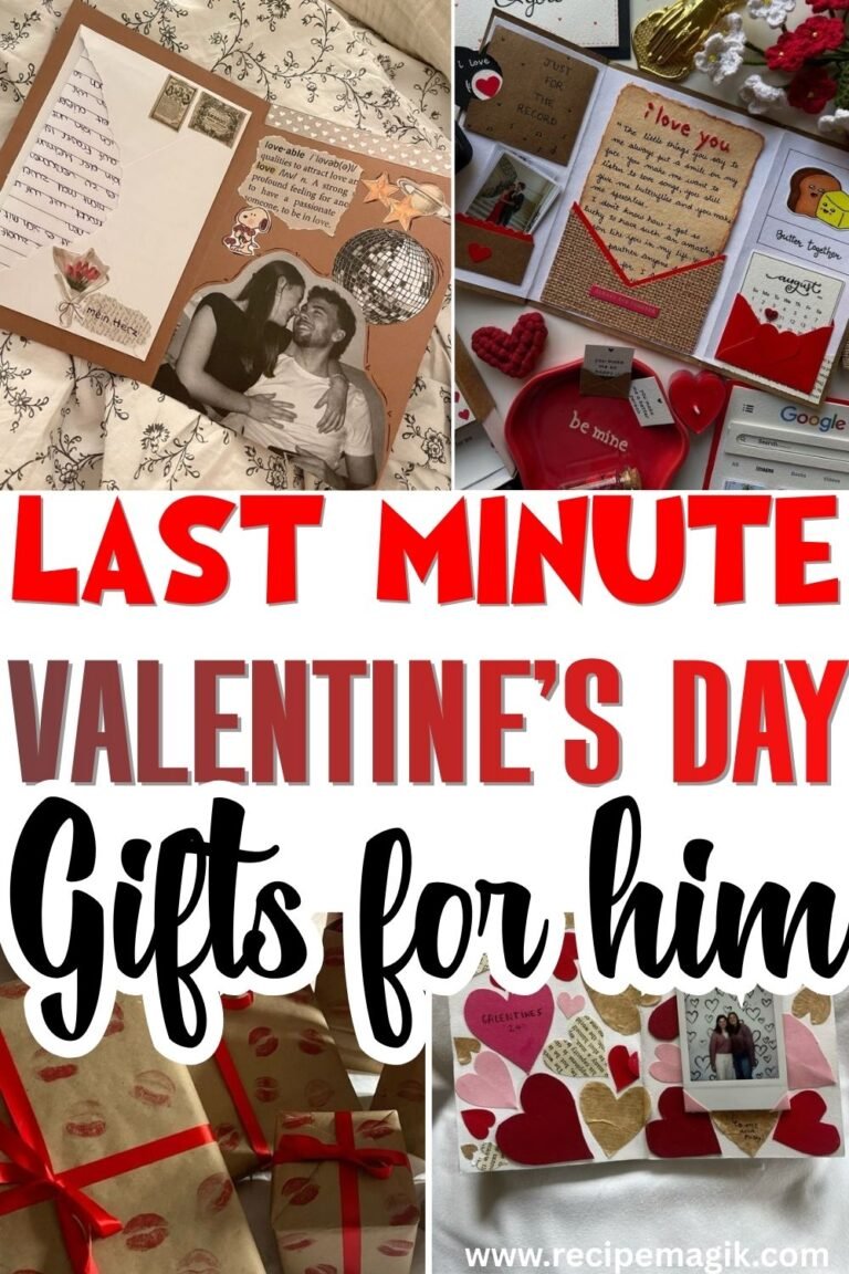 Last minute Valentines Day DIY Gift ideas for him