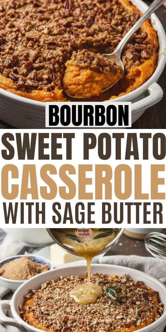 Bourbon Pecan Sweet Potato Casserole